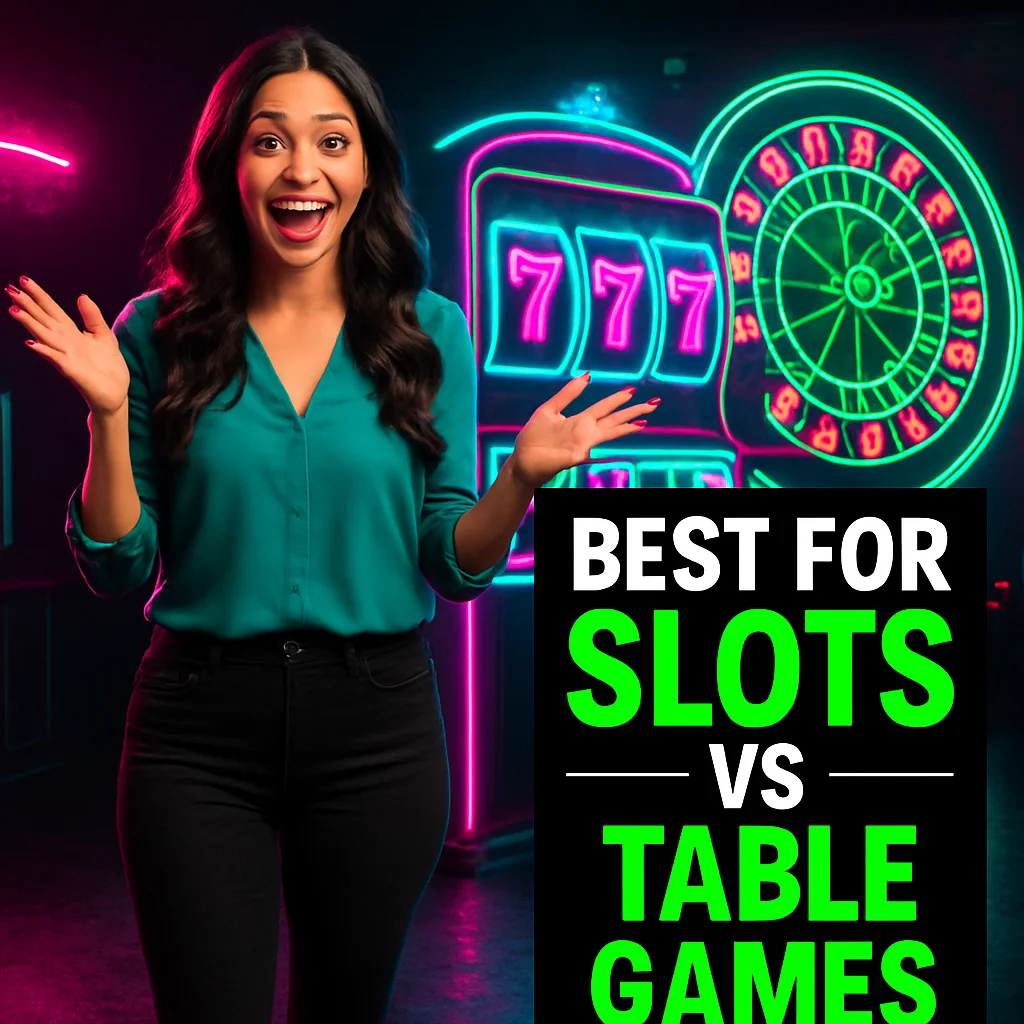 Best for Slots vs Table Games
